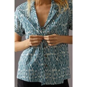 NWOT Pilcro Anthropologie Printed Voile Surf Shirt